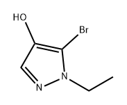 1H-Pyrazol-4-ol, 5-bromo-1-ethyl- Struktur