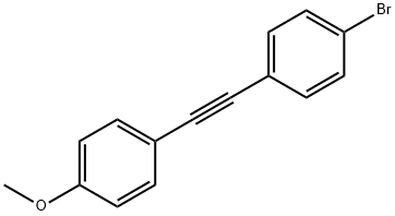 1-bromo-4-[2-(4-methoxyphenyl)ethynyl]benzene,189099-57-8,结构式