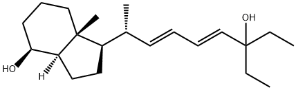 1H-Inden-4-ol, 1-[(1R,2E,4E)-6-ethyl-6-hydroxy-1-methyl-2,4-octadien-1-yl]octahydro-7a-methyl-, (1R,3aR,4S,7aR)- Structure