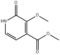 4-Pyridinecarboxylic acid, 1,2-dihydro-3-methoxy-2-oxo-, methyl ester Structure