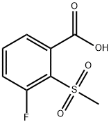 3-Fluoro-2-(methylsulphonyl)benzoic acid Struktur