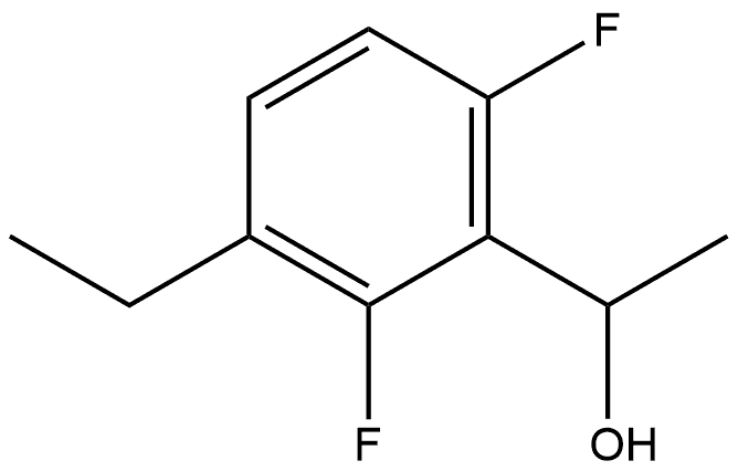 3-Ethyl-2,6-difluoro-α-methylbenzenemethanol Structure