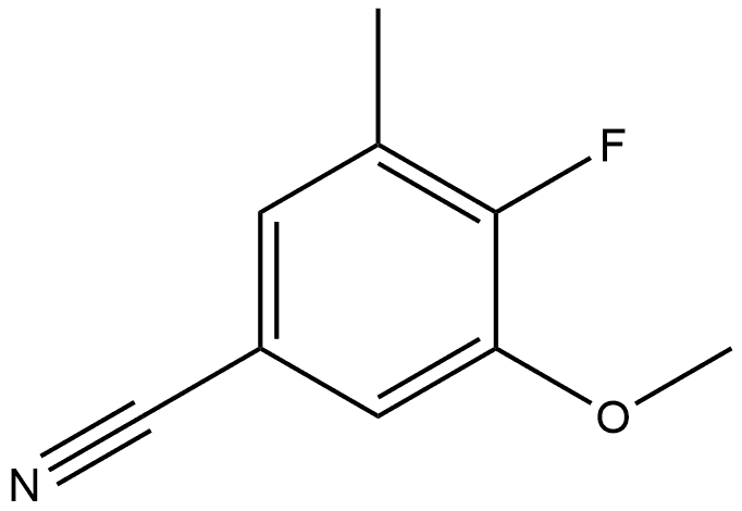 4-Fluoro-3-methoxy-5-methylbenzonitrile Structure