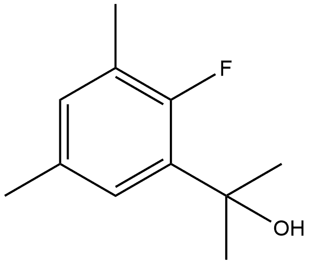 2-Fluoro-α,α,3,5-tetramethylbenzenemethanol 结构式