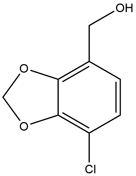 (7-chlorobenzo[d][1,3]dioxol-4-yl)methanol Struktur