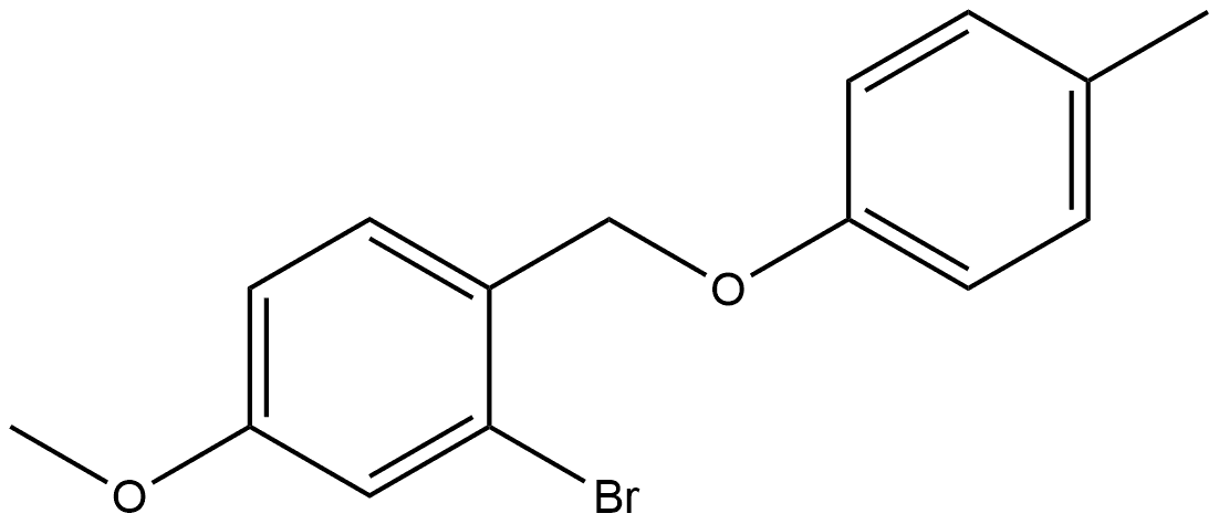 2-Bromo-4-methoxy-1-[(4-methylphenoxy)methyl]benzene,1891264-18-8,结构式