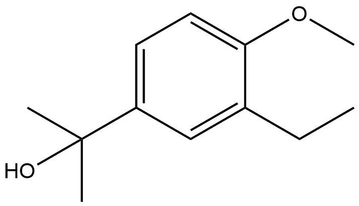 3-Ethyl-4-methoxy-α,α-dimethylbenzenemethanol Structure