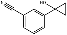 Benzonitrile, 3-(1-hydroxycyclopropyl)- Structure
