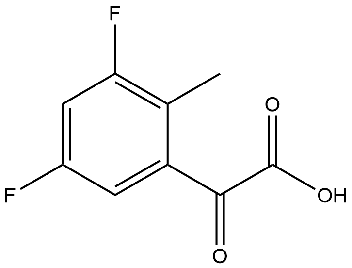3,5-Difluoro-2-methyl-α-oxobenzeneacetic acid 结构式