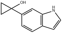 Cyclopropanol, 1-(1H-indol-6-yl)- 化学構造式