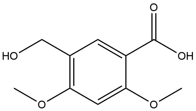 5-(Hydroxymethyl)-2,4-dimethoxybenzoic acid Structure
