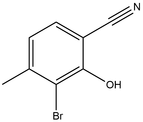 3-Bromo-2-hydroxy-4-methylbenzonitrile Struktur