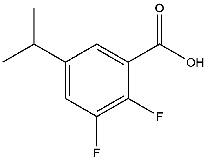 2,3-Difluoro-5-(1-methylethyl)benzoic acid Struktur