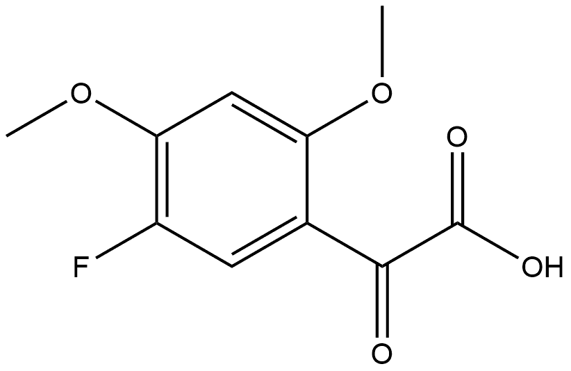 5-Fluoro-2,4-dimethoxy-α-oxobenzeneacetic acid Structure