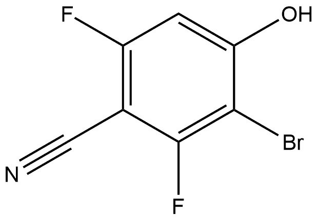3-Bromo-2,6-difluoro-4-hydroxybenzonitrile,1891962-34-7,结构式