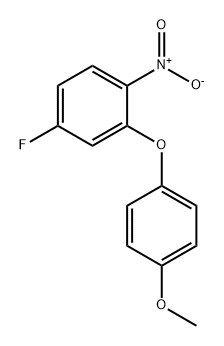 Benzene, 4-fluoro-2-(4-methoxyphenoxy)-1-nitro- Structure