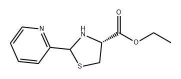 4-Thiazolidinecarboxylic acid, 2-(2-pyridinyl)-, ethyl ester, (4R)-