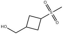 (3-methanesulfonylcyclobutyl)methanol, Mixture of diastereomers Structure