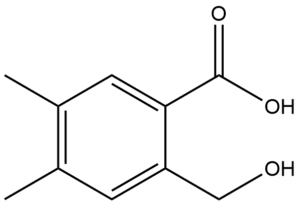 2-(Hydroxymethyl)-4,5-dimethylbenzoic acid Struktur