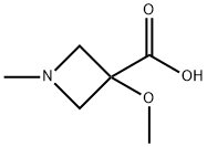 3-Azetidinecarboxylic acid, 3-methoxy-1-methyl- Structure