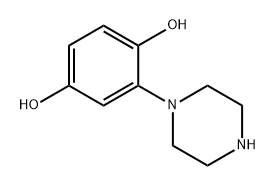 1,4-Benzenediol, 2-(1-piperazinyl)-,1892592-85-6,结构式