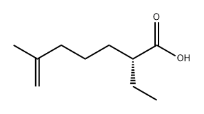 6-Heptenoic acid, 2-ethyl-6-methyl-, (2R)- Structure