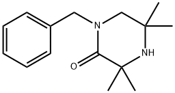 2-Piperazinone, 3,3,5,5-tetramethyl-1-(phenylmethyl)- Struktur