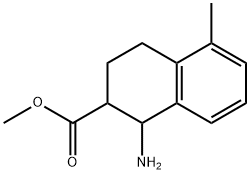 methyl 1-amino-5-methyl-1,2,3,4-tetrahydronaphthalene-2-carboxylate Structure
