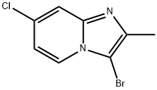 3-bromo-7-chloro-2-methylimidazo[1,2-a]pyridine,1892751-73-3,结构式