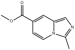 methyl 3-methylimidazo[1,5-a]pyridine-7-carboxylate Struktur