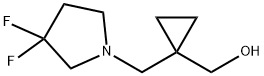 Cyclopropanemethanol, 1-[(3,3-difluoro-1-pyrrolidinyl)methyl]- Structure
