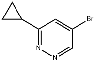 Pyridazine, 5-bromo-3-cyclopropyl- Structure