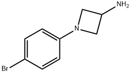 3-Azetidinamine, 1-(4-bromophenyl)- Structure