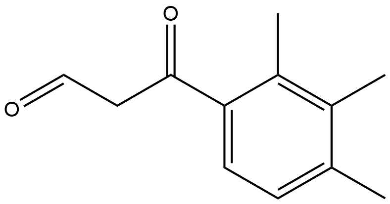 2,3,4-Trimethyl-β-oxobenzenepropanal,1892910-35-8,结构式