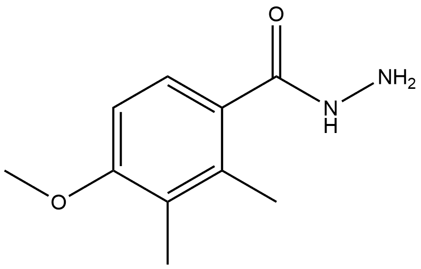 4-Methoxy-2,3-dimethylbenzoic acid hydrazide 结构式