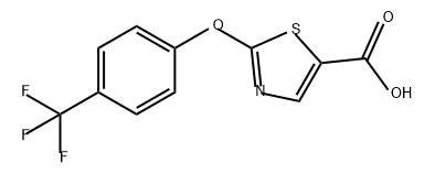 5-Thiazolecarboxylic acid, 2-[4-(trifluoromethyl)phenoxy]- Structure