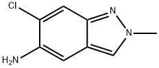 6-chloro-2-methyl-2H-indazol-5-amine Structure