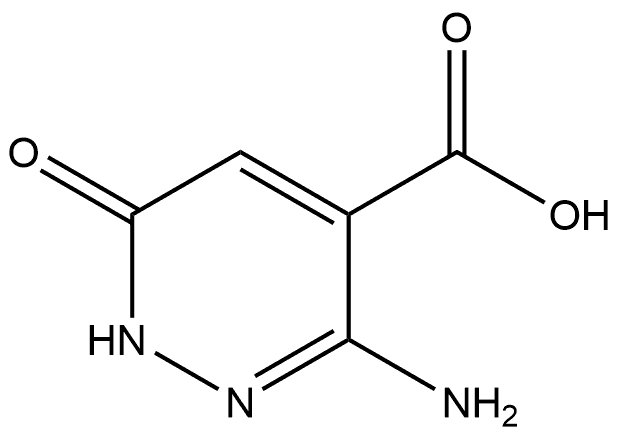 3-Amino-1,6-dihydro-6-oxo-4-pyridazinecarboxylic acid Structure