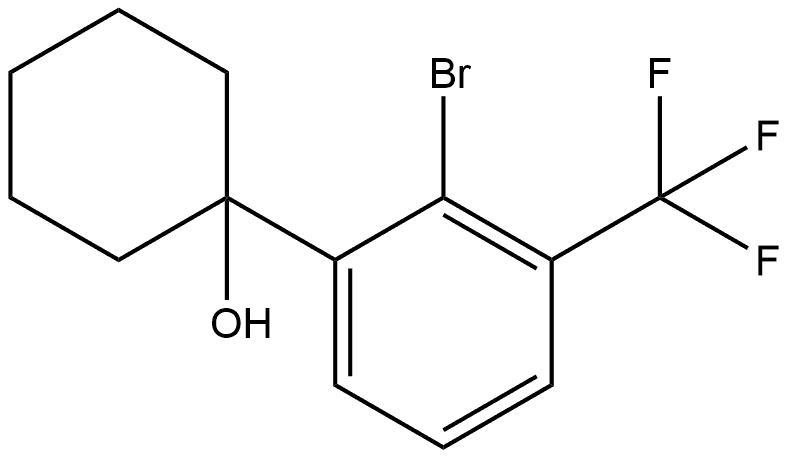 1-(2-bromo-3-(trifluoromethyl)phenyl)cyclohexanol Structure