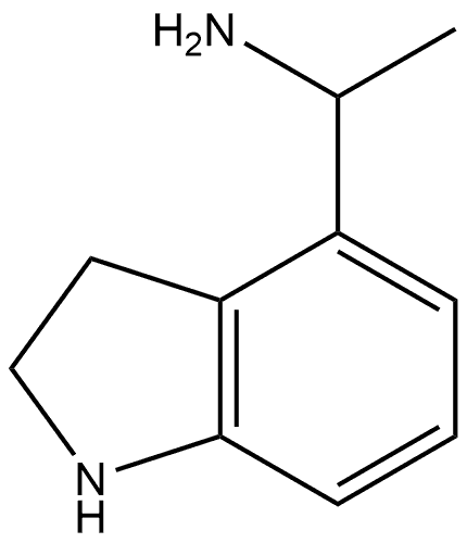 2,3-Dihydro-α-methyl-1H-indole-4-methanamine Struktur