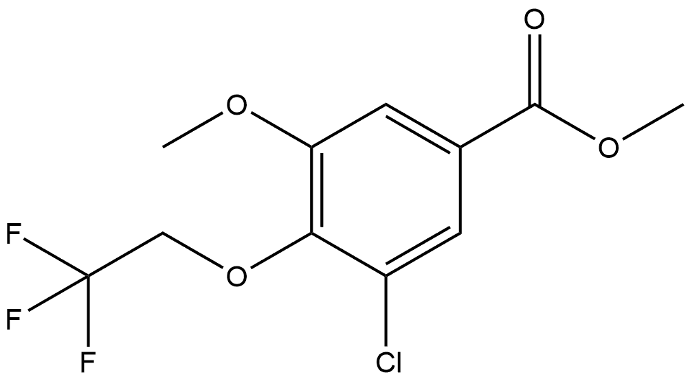 Methyl 3-chloro-5-methoxy-4-(2,2,2-trifluoroethoxy)benzoate 结构式