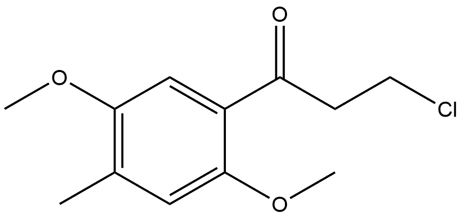 3-Chloro-1-(2,5-dimethoxy-4-methylphenyl)-1-propanone Structure