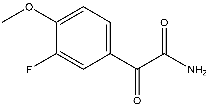 3-Fluoro-4-methoxy-α-oxobenzeneacetamide Structure