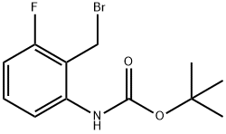 2-Amino-6-fluorobenzyl bromide, N-BOC protected,1893792-16-9,结构式