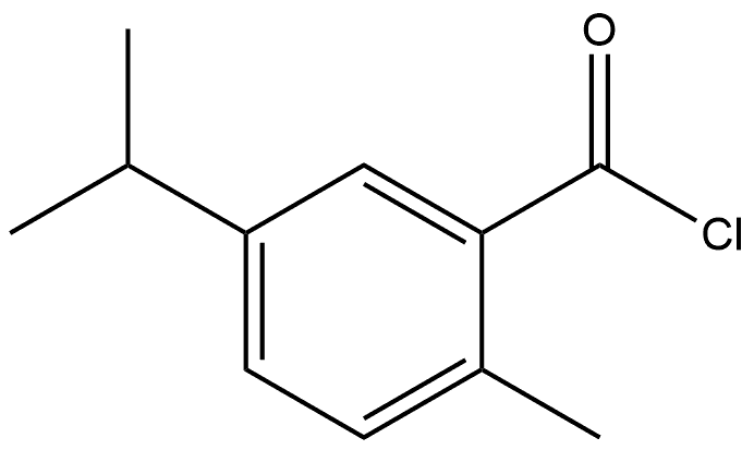 2-Methyl-5-(1-methylethyl)benzoyl chloride Struktur