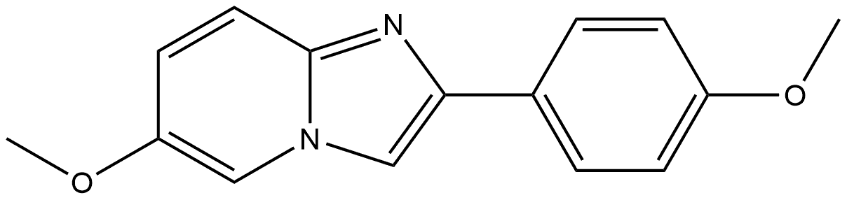 6-Methoxy-2-(4-methoxyphenyl)imidazo[1,2-a]pyridine Structure