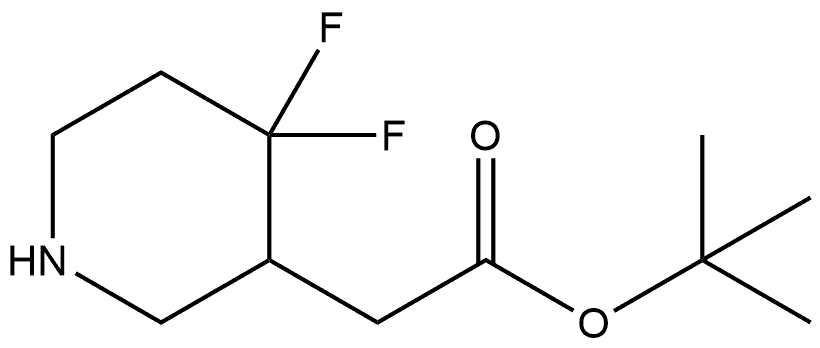 1,1-Dimethylethyl 4,4-difluoro-3-piperidineacetate Struktur