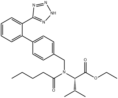 Valine, N-(1-oxopentyl)-N-[[2'-(2H-tetrazol-5-yl)[1,1'-biphenyl]-4-yl]methyl]-, ethyl ester|外消旋缬沙坦乙酯