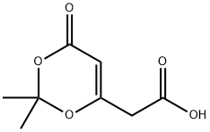 4H-1,3-Dioxin-6-acetic acid, 2,2-dimethyl-4-oxo- Structure