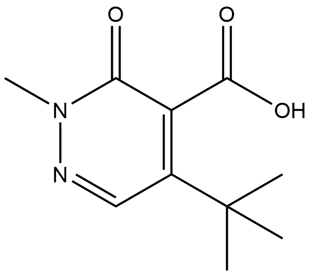 5-(1,1-Dimethylethyl)-2,3-dihydro-2-methyl-3-oxo-4-pyridazinecarboxylic acid|5-(1,1-二甲基乙基)-2,3-二氢-2-甲基-3-氧代-4-哒嗪羧酸